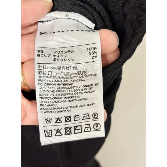 Y-3 Pull On High Waisted Adjustable Drawcord Button Cuffs Jogger Pants Black XS - Picture 3 of 4